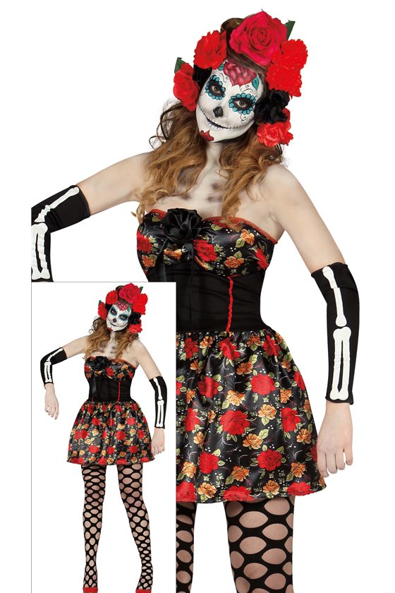  ADULT LADY DEATH CATRINA, SIZE M 38-40
