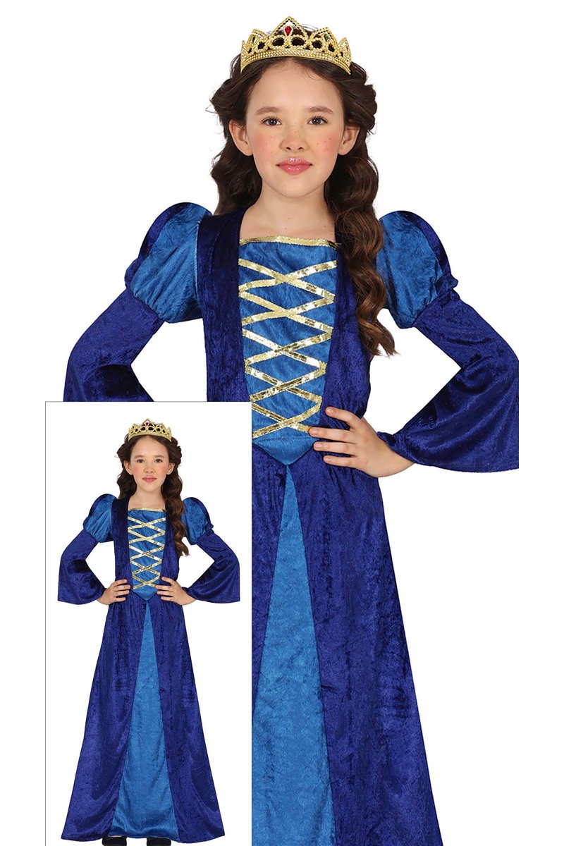 MEDIEVAL BLUE LADY, CHILDREN'S, 5 - 6 YEARS OLD