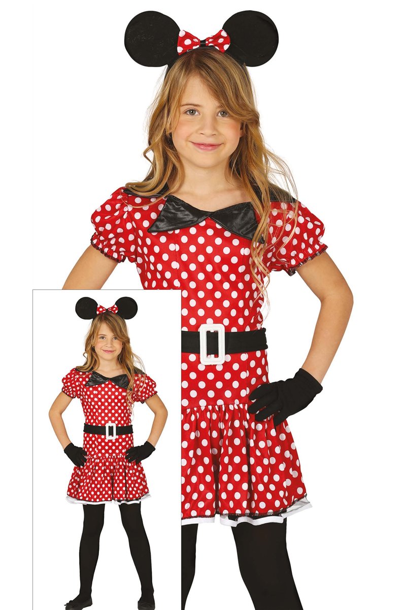 CHILD MOUSE WOMAN, SIZE 5-6 YEARS