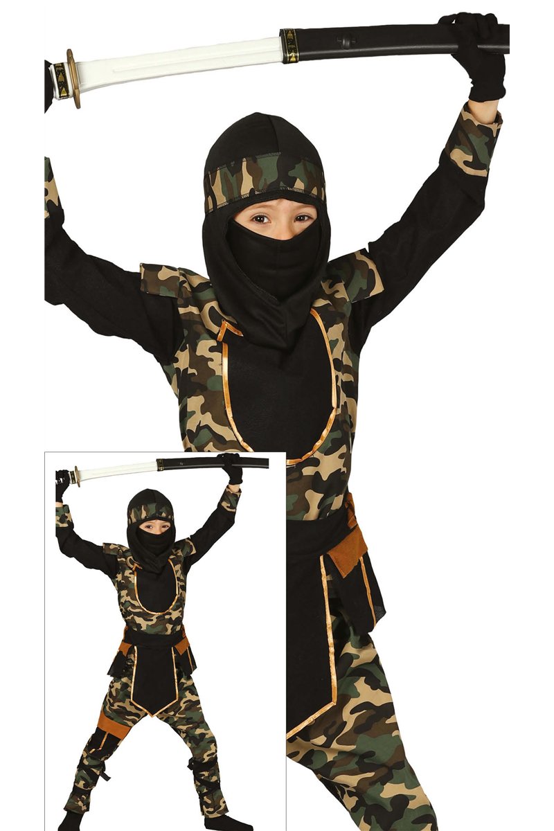 CHILD NINJA COMMANDO, SIZE 5-6 YEARS