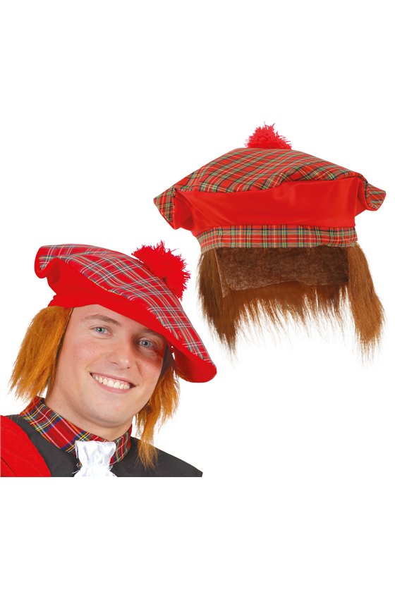 SCOTTISH HAT WITH HAIR