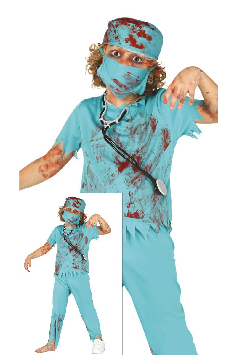 LARGE CHILD ZOMBIE SURGEON 10-12 YEARS