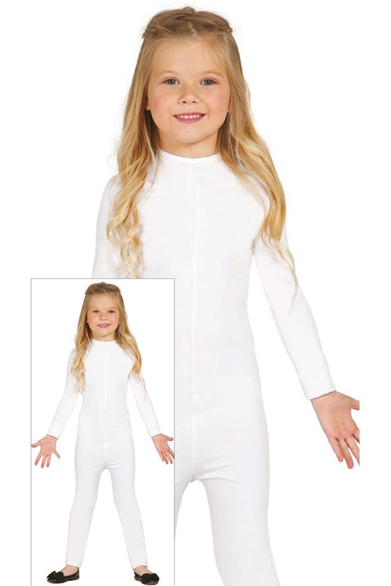 CHILD WHITE BODYSUIT, 3-5 YEARS 