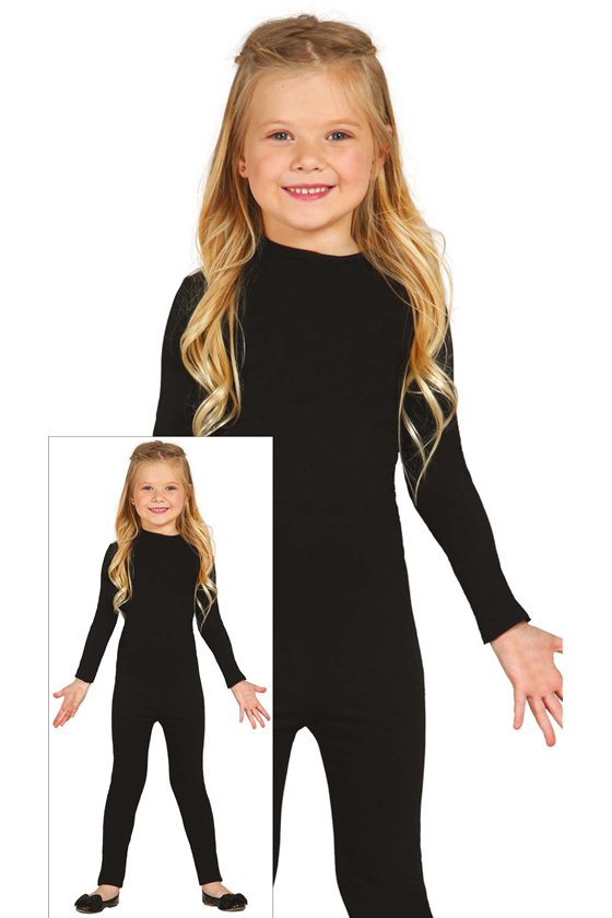 CHILD BLACK BODYSUIT, 3-5 YEARS 