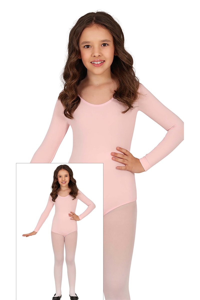 LONG SLEEVE PINK MAILLOT INF.9-12 YEARS