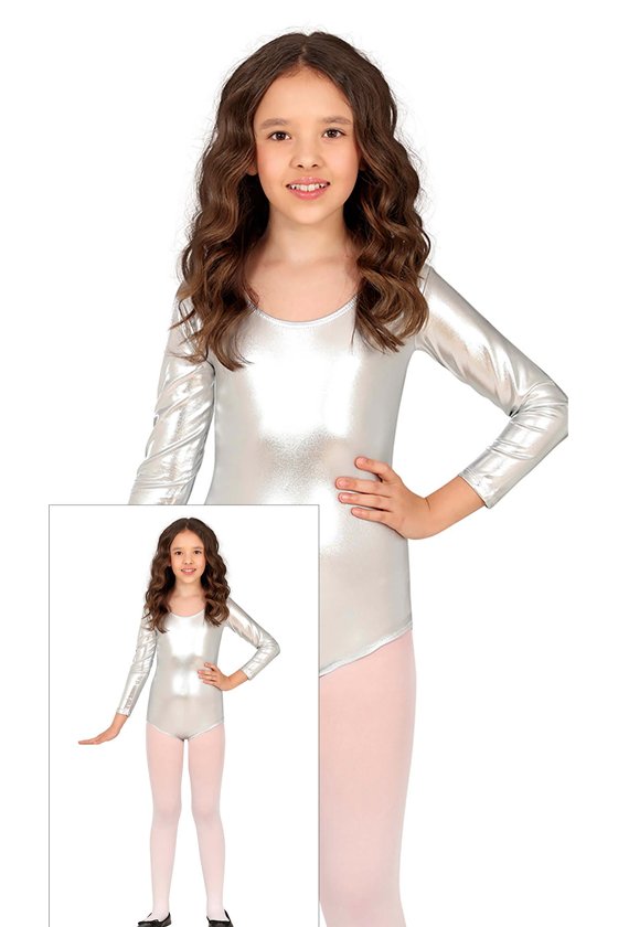 LONG SLEEVE METAL.SILVER MAILLOT INF.5-8 YEARS