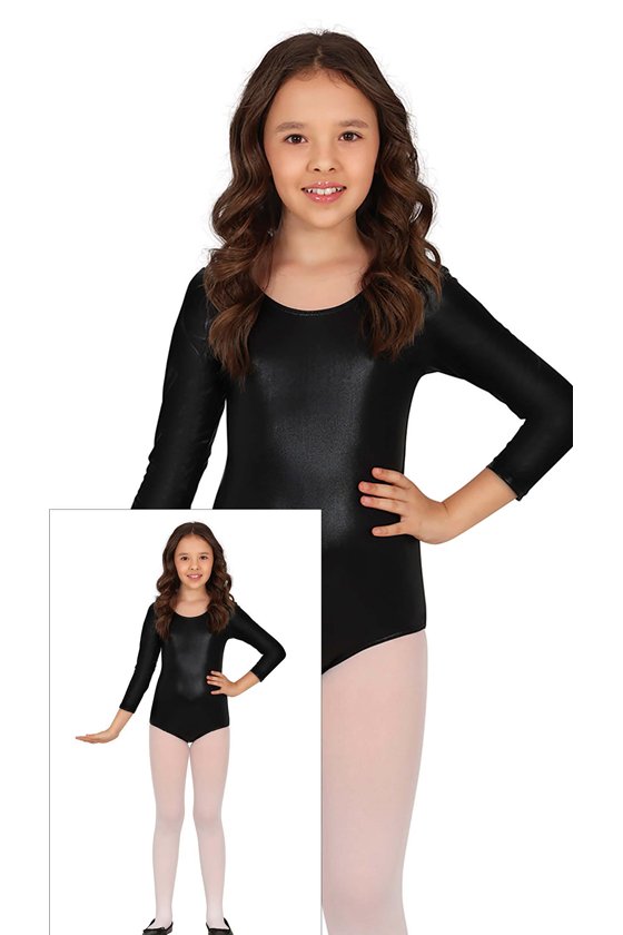 LONG SLEEVE METAL.BLACK MAILLOT INF.5-8 YEARS