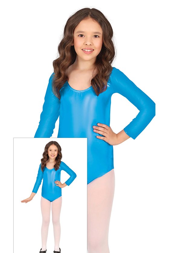 LONG SLEEVE METAL.TURQUOISE MAILLOT INF.3-5 YEARS