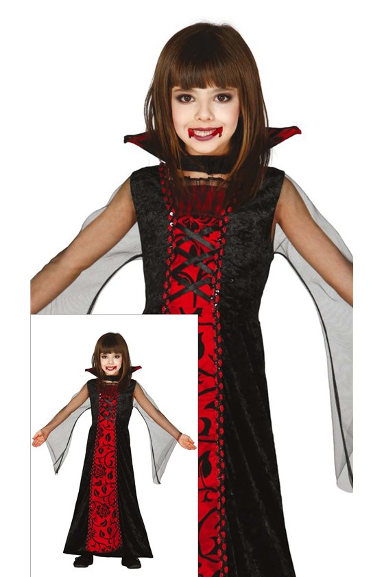 CHILD VAMPIRE COUNTESS, SIZE 10-12 YEARS