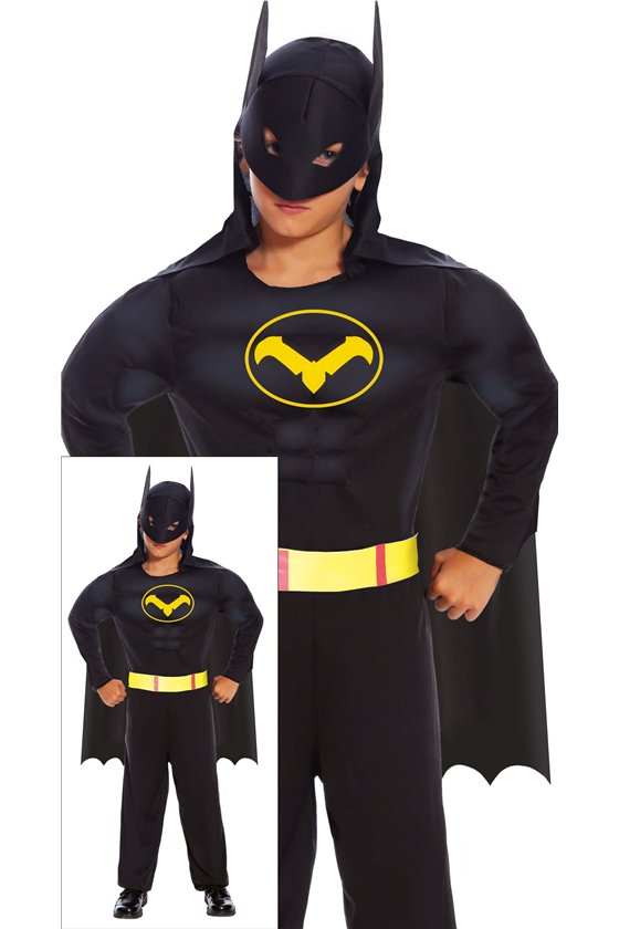 CHILD BLACK HERO, SIZE (3-4 YEARS)