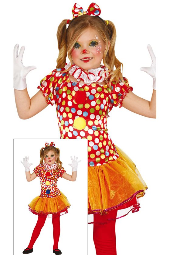 LITTLE GIRL CLOWN, 3-4 YEARS