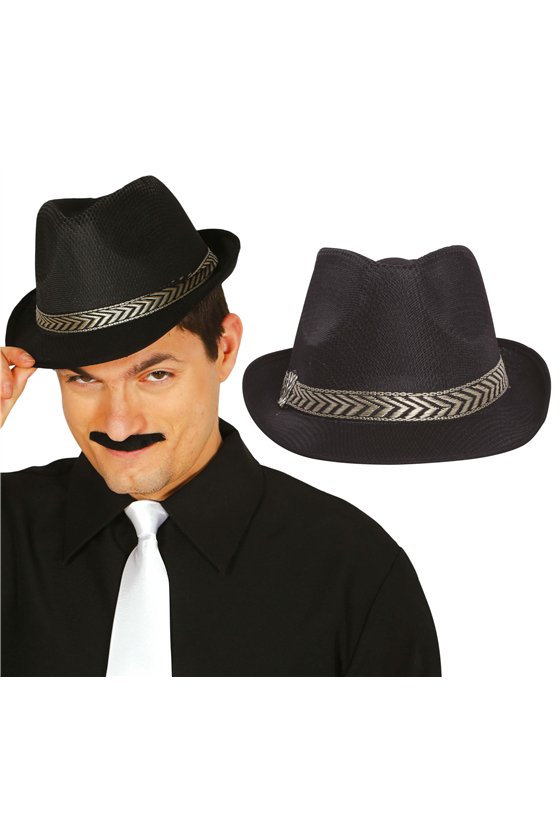 BLACK GANGSTER HAT