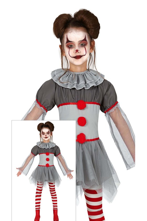 BAD CLOWN GIRL 5-6 YEARS