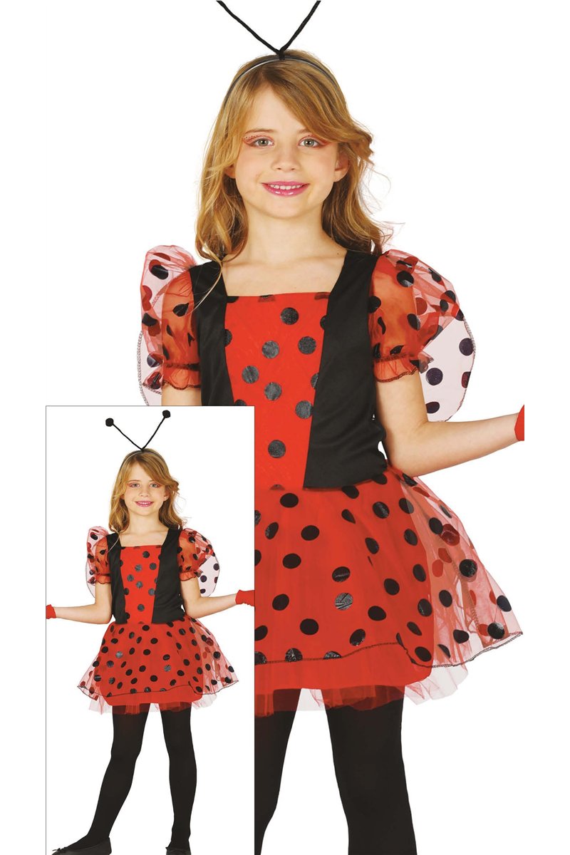CHILD LADYBIRD, SIZE 3-4 YEARS