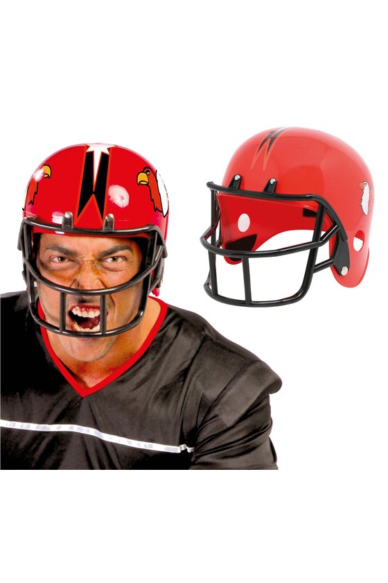 HELMET AMERICAN FOOTBALL RED