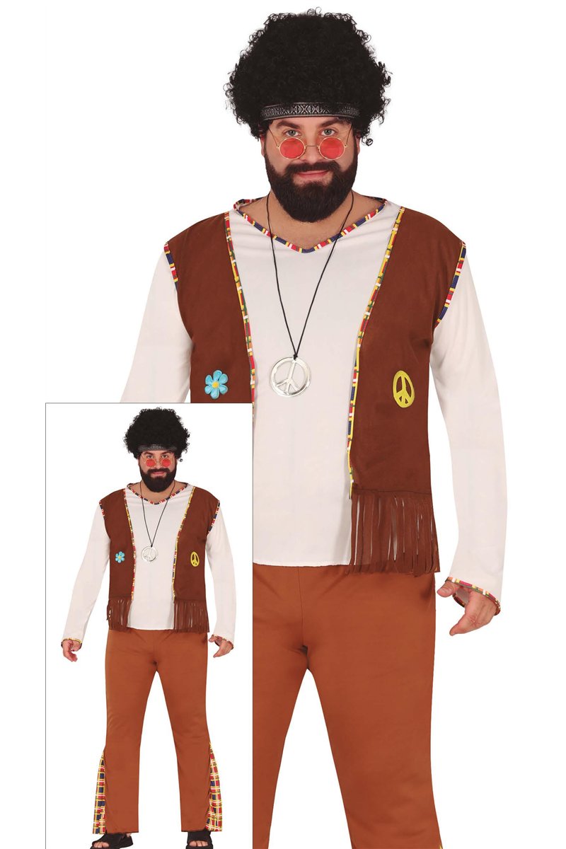 HIPPIE FLOWER, ADULT, 54 - 56 (XL)