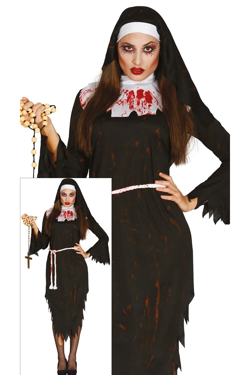 ZOMBIE NUN ADULT SIZE XL 44-46