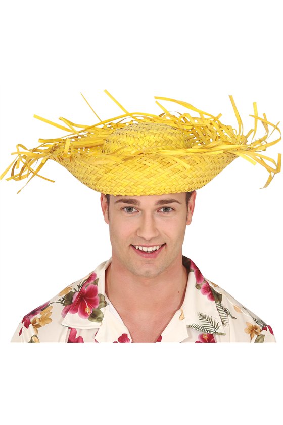 HAT SCARECROW YELLOW STRAW