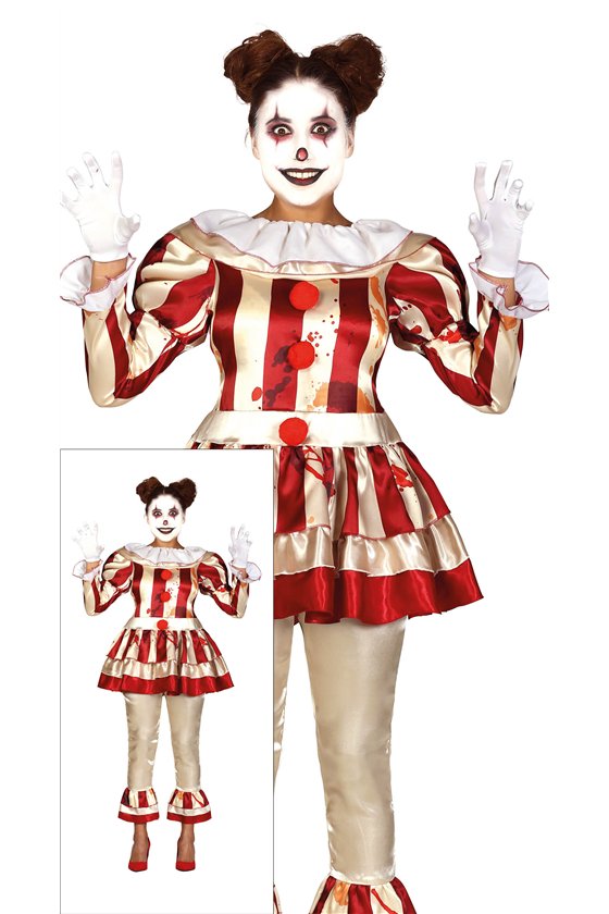 STRIPED CLOWN ADULT SIZE XL 44-46