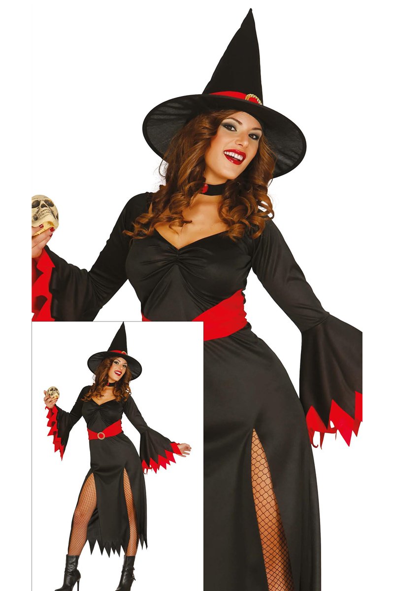 ADULT RED WITCH, SIZE M 38-40