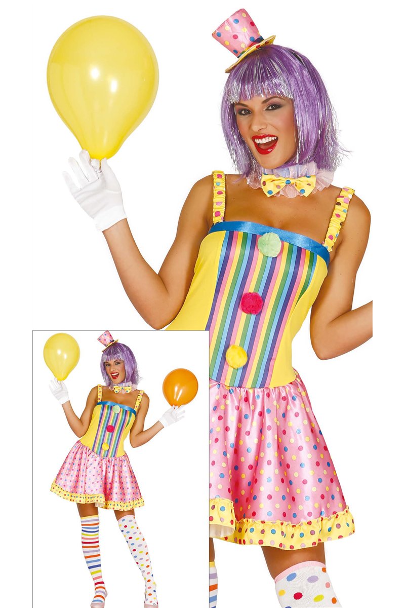 WOMAN CLOWN, SIZE M 38-40