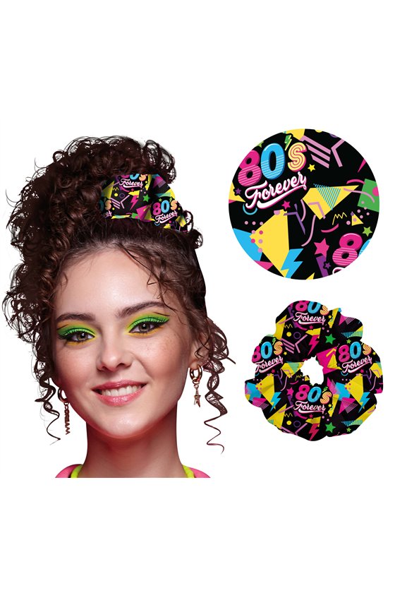 80S SCRUNCHIE HAIR BAND