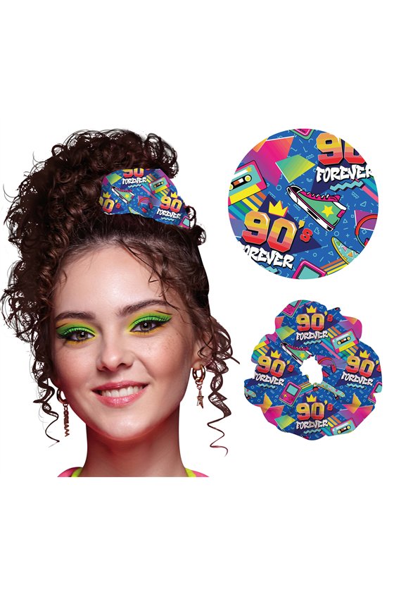 90S SCRUNCHIE HAIR BAND