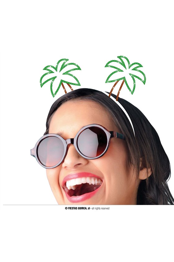 METALLIC PALM TREES HEADBAND