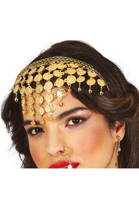 GOLD COIN HEADBAND, METAL