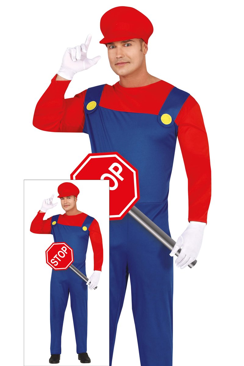 ADULT TRAIN DRIVER+FARMER , SIZE M 48-50