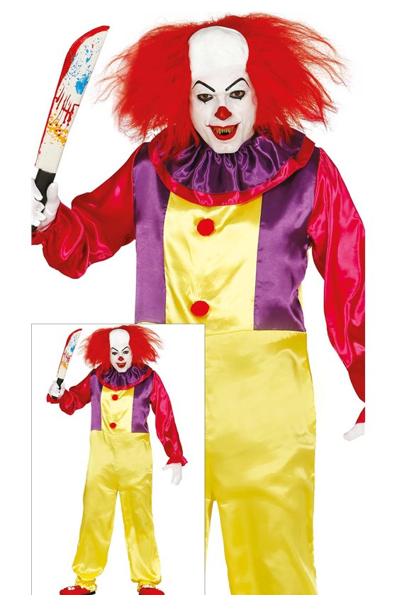 ADULT KILLER CLOWN, SIZE M 48-50