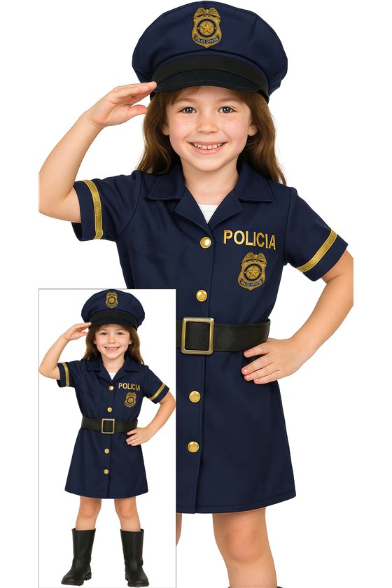 CHILD POLICE GIRL, 3-4 YEARS
