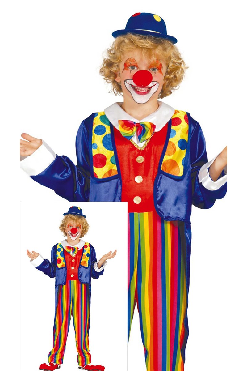 CHILD CLOWN, SIZE 5-6 YEARS
