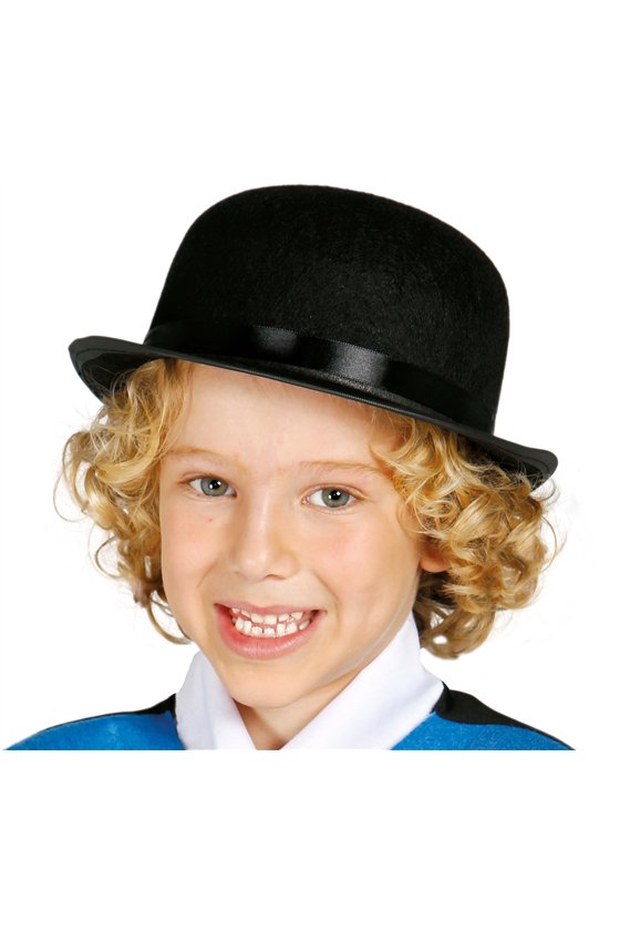 CHILD FELT BOWLER HAT