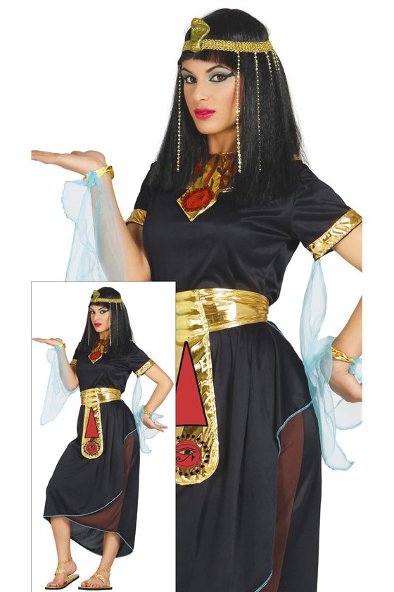ADULT BLACK NEFERTITI, SIZE XL 44-46
