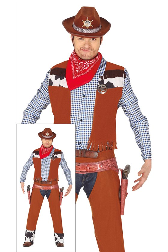 COWBOY ADULT SIZE XL 54 56
