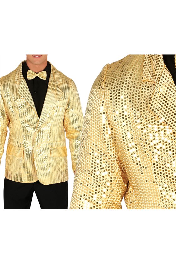 ADULT GOLDEN SEQUINED JACKET XL 54-56