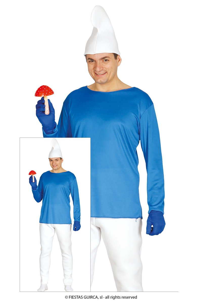 MAN BLUE DWARF ADULT SIZE XL 54-56