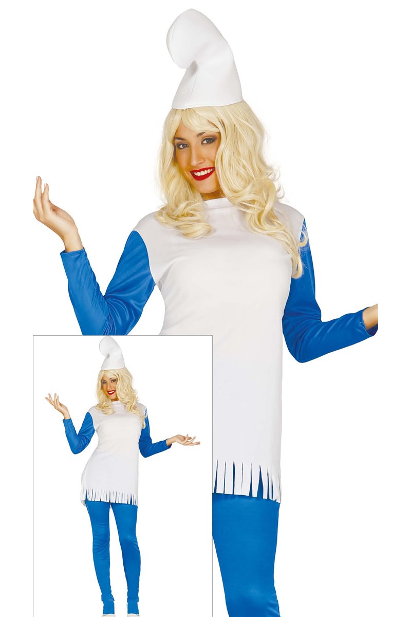 WOMAN BLUE DWARF ADULT SIZE XL 44-46
