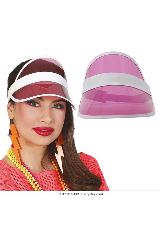 80S VISOR CAP TRANSPARENT PINK