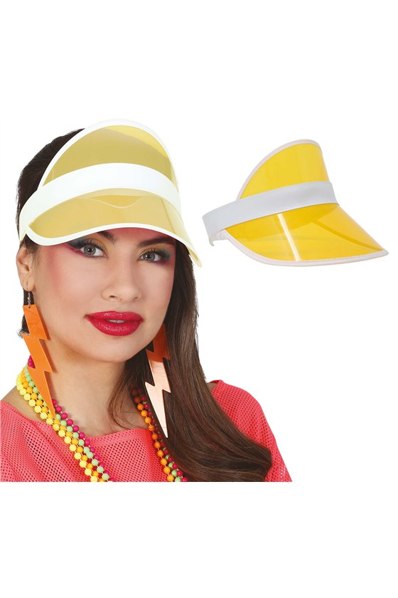 80S VISOR CAP TRANSPARENT YELLOW