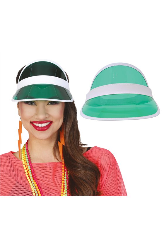 80S VISOR HAT TRANSPARENT GREEN