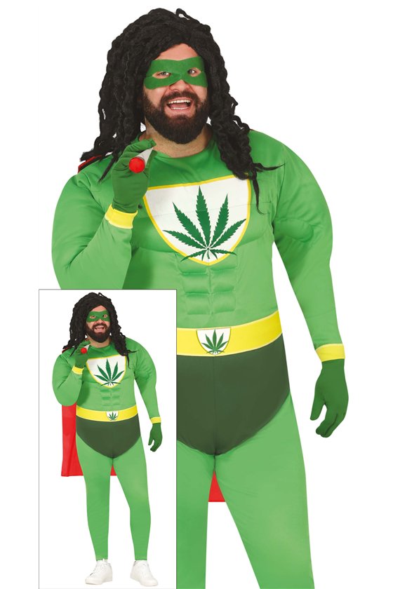 SUPERHERO MARIJUANA, ADULT, 56 - 58 (XXL)