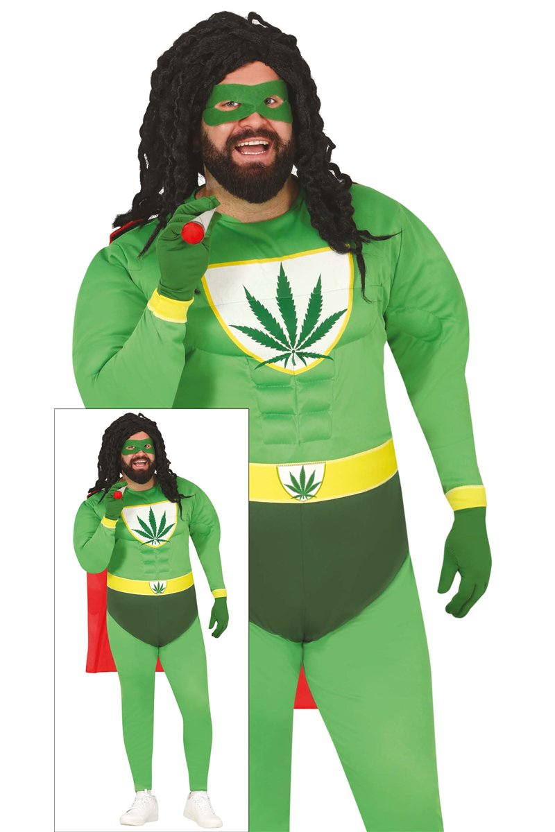 SUPERHERO MARIJUANA, ADULT, 56 - 58 (XXL)