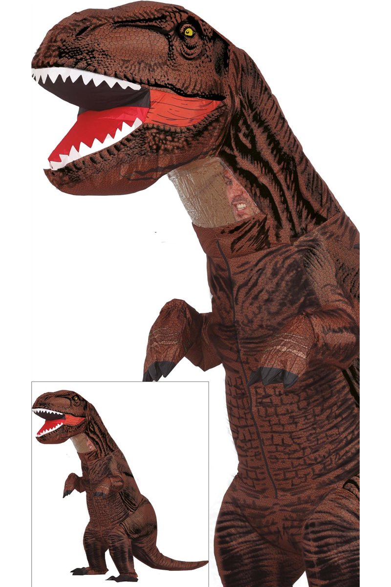 BIG DINOSAUR, ADULT, SIZE 52-54 (INFLATABLE)