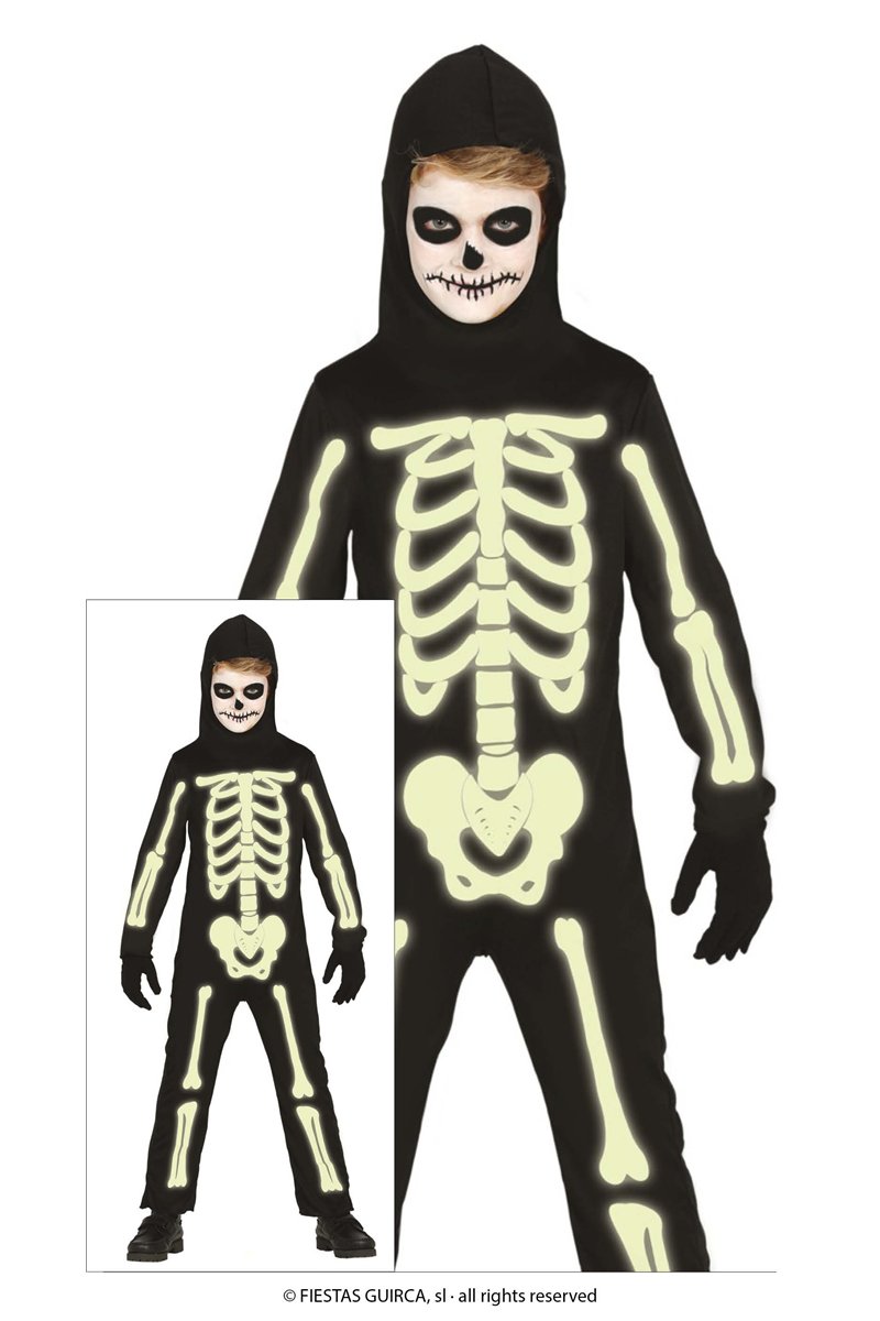 CHILD GLOW IN THE DARK SKELETON 7-9 YEAR
