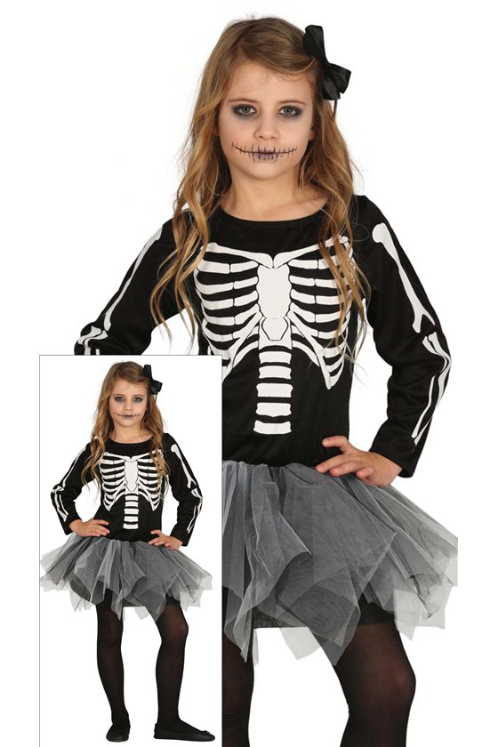 CHILD SKELETON TUTU 10-12 YEARS