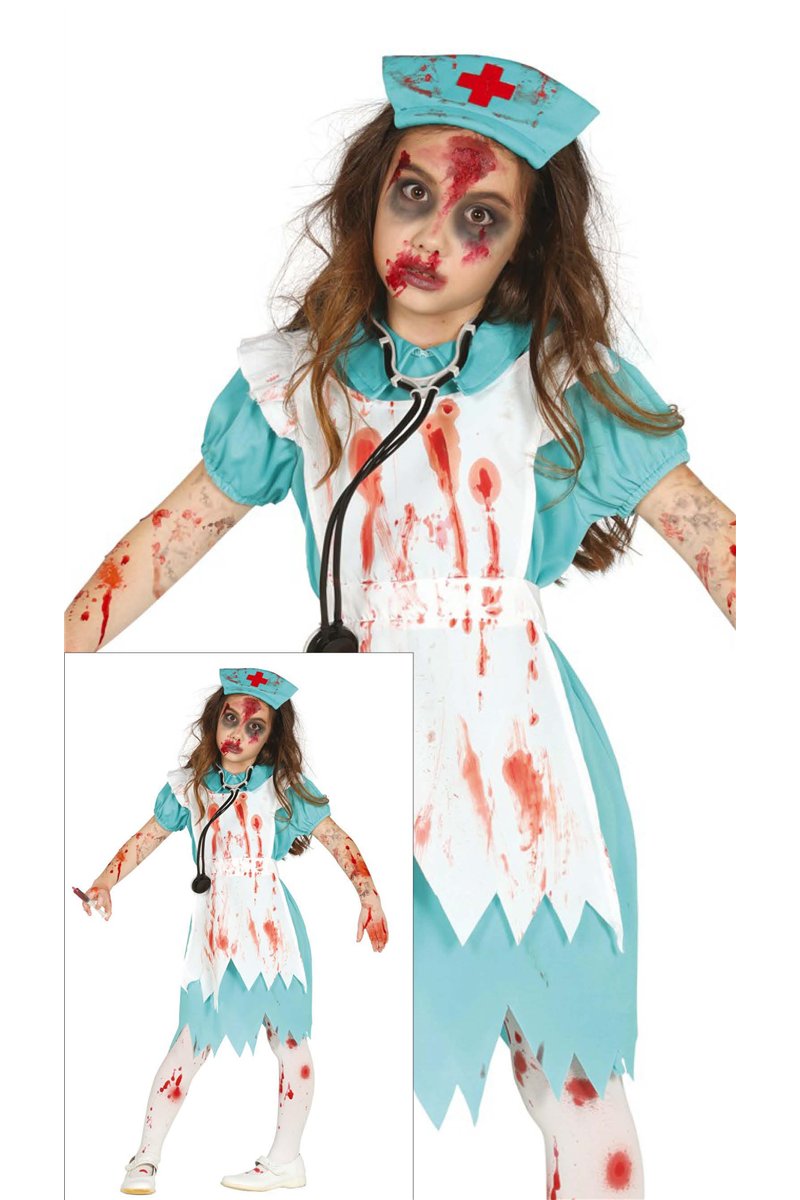 CHILD ZOMBIE NURSE 3-4 YEARS