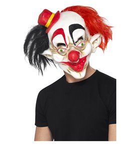 Creepy Clown Mask, Black & Red