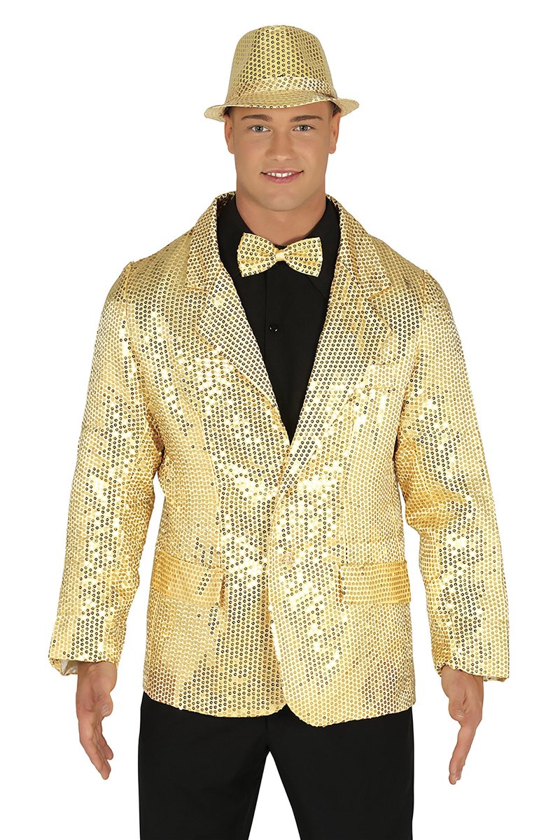 SEQUIN JACKET GOLD, ADULT, 46 - 48 (S)